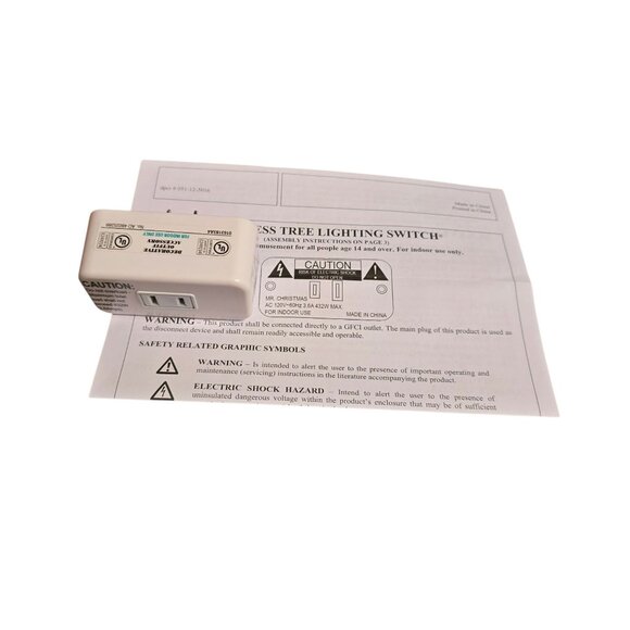 Wondershop Wireless Christmas Tree Lighting Switch Music & Light Show 2024 NIB - Picture 5 of 14